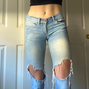 Light Wash Distressed Jeans